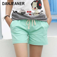 Load image into Gallery viewer, Summer Style Shorts Women Candy Color Elastic With Belt