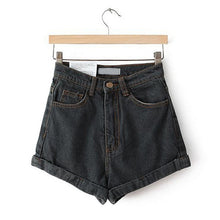 Load image into Gallery viewer, Women High Waist Denim Shorts