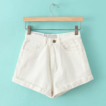 Load image into Gallery viewer, Women High Waist Denim Shorts