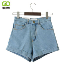Load image into Gallery viewer, Women High Waist Denim Shorts